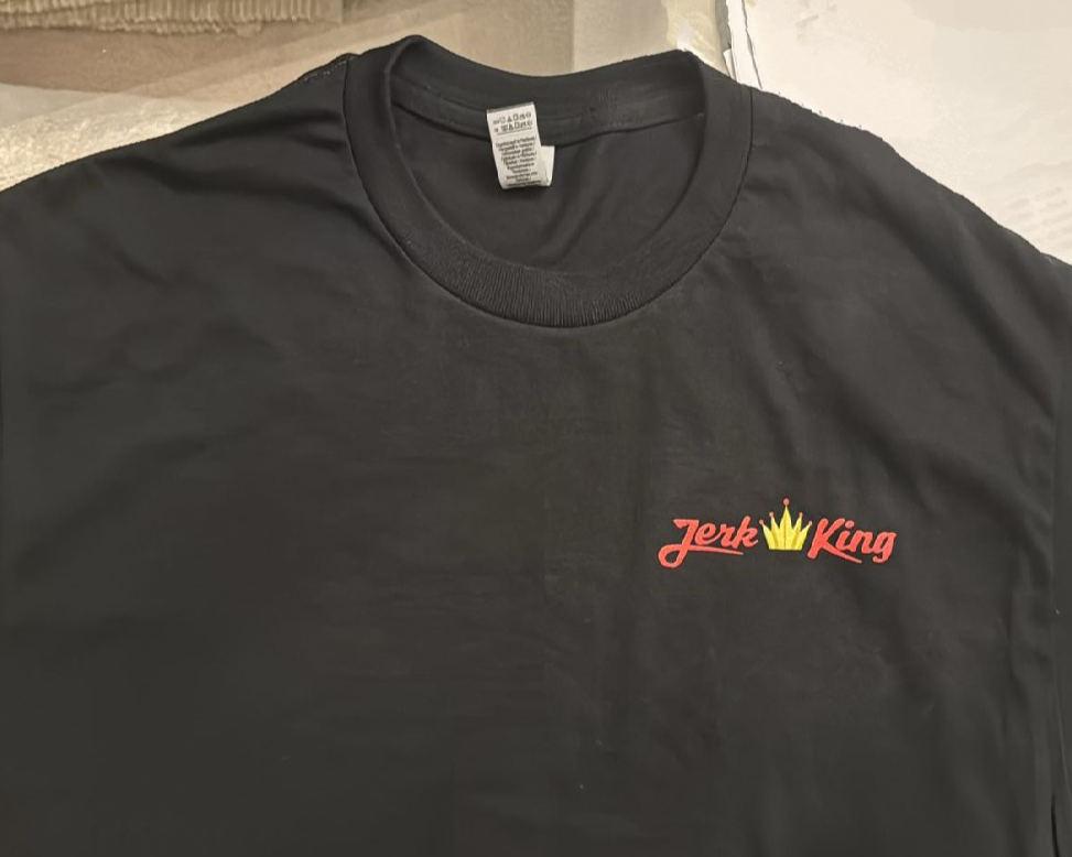 T-SHIRT: Black w/ Logo on Pocket Only